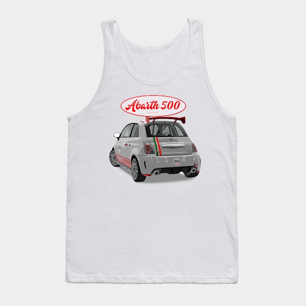 ABARTH 500 502 Back Tank Top by PjesusArt